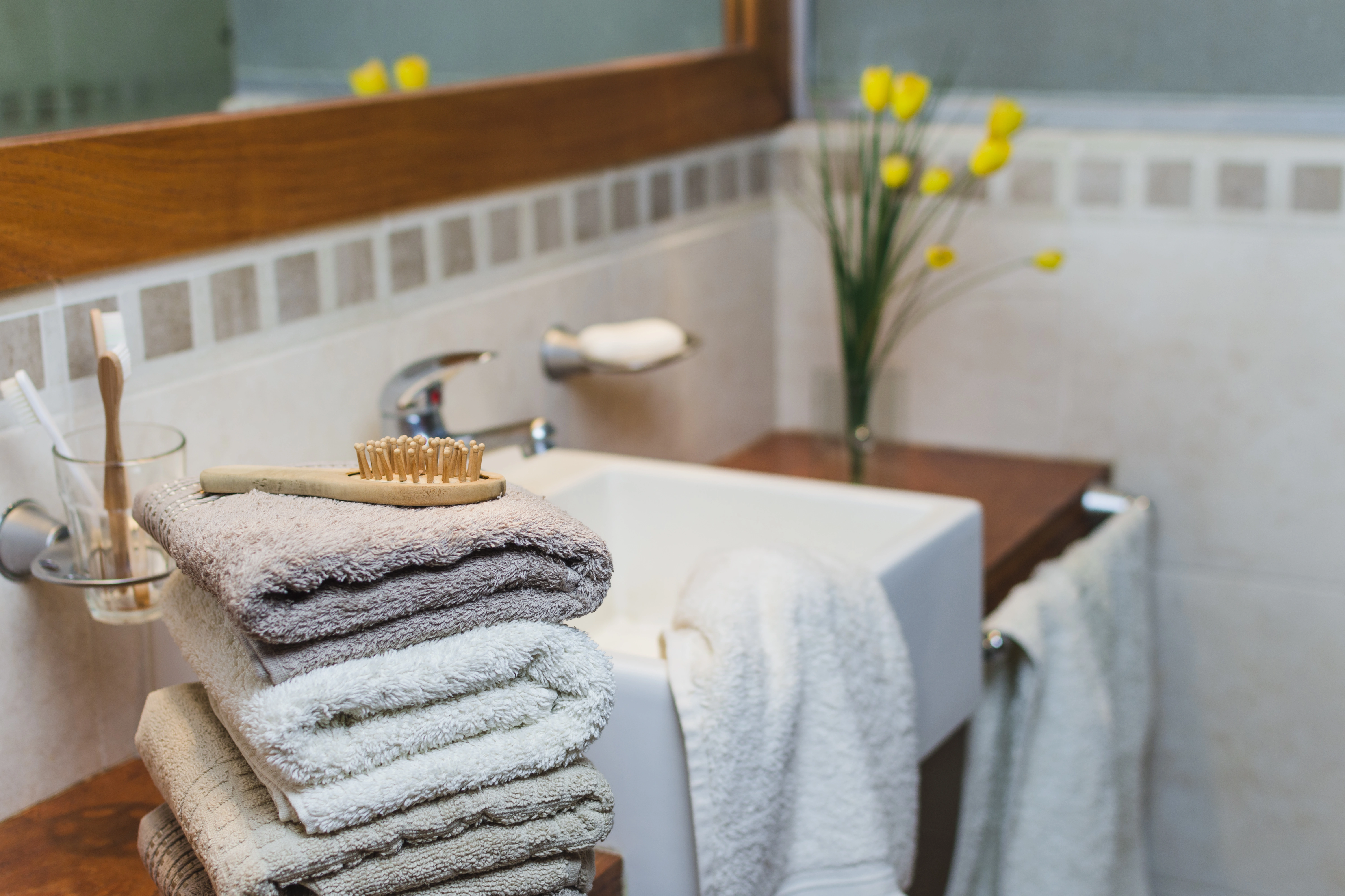 Spa-inspired bathroom with relaxing ambiance